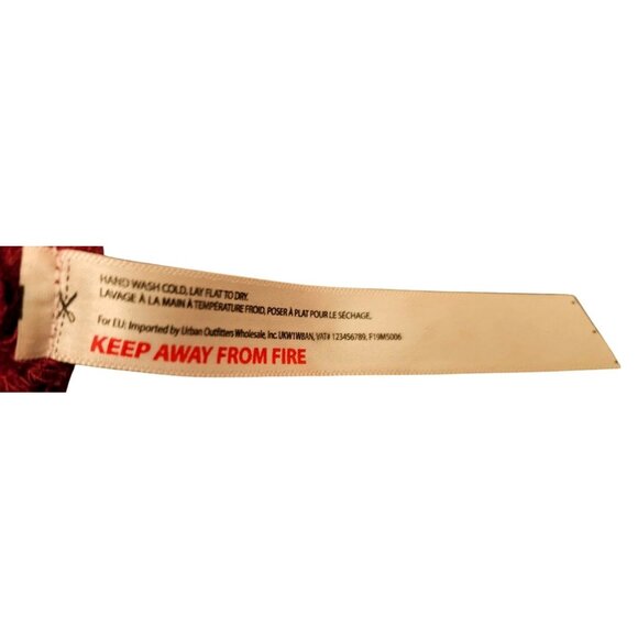 Free People Red Lace Bralette Size M - Picture 4 of 5